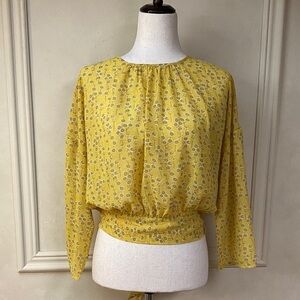 ONLY Slit back Floral Print Blouse